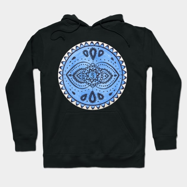 Mandala brow chakra Hoodie by Kunst und Kreatives